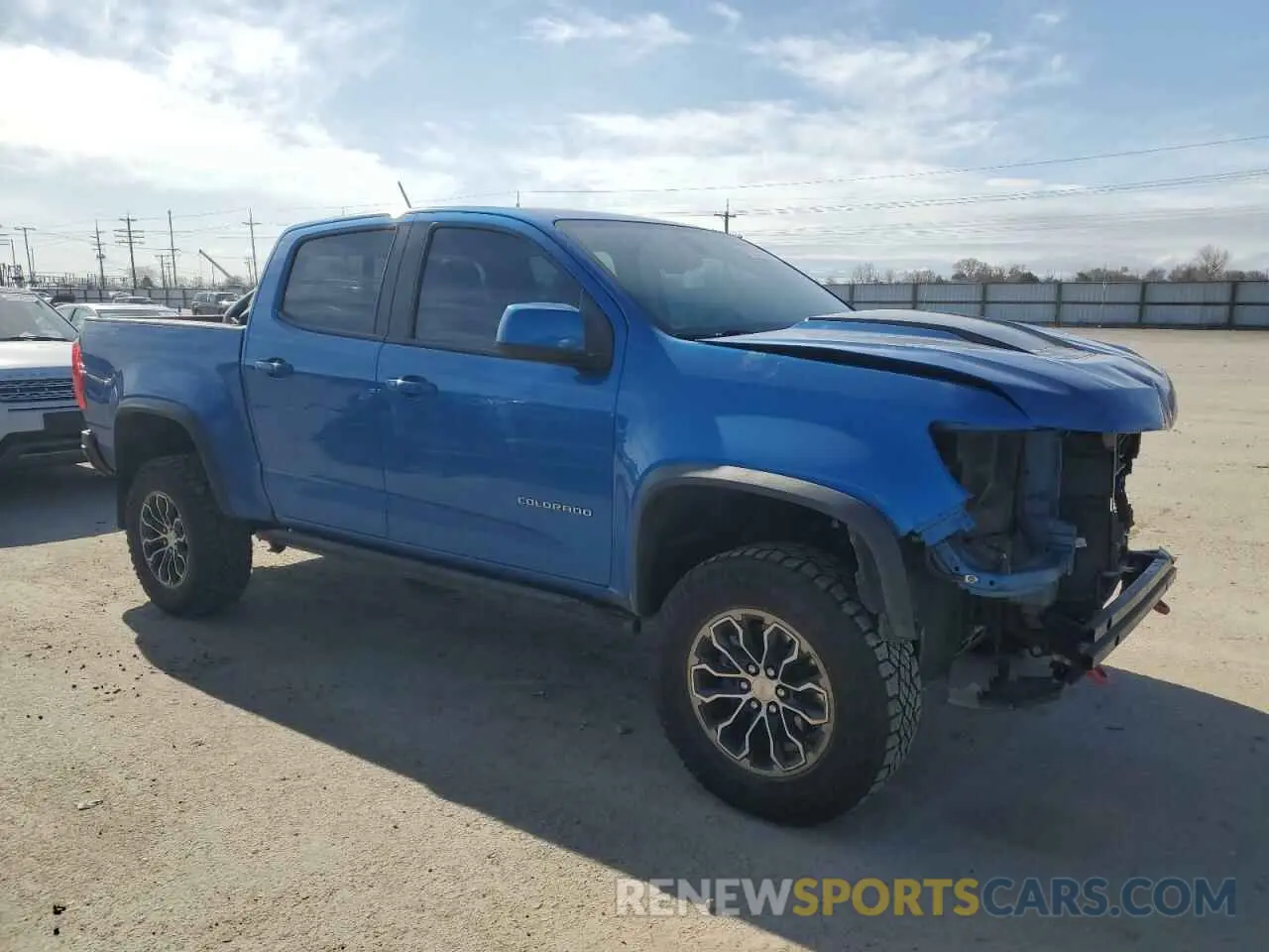 4 fotografías del automóvil dañado 1GCGTEEN0N1309640 CHEVROLET COLORADO 2022