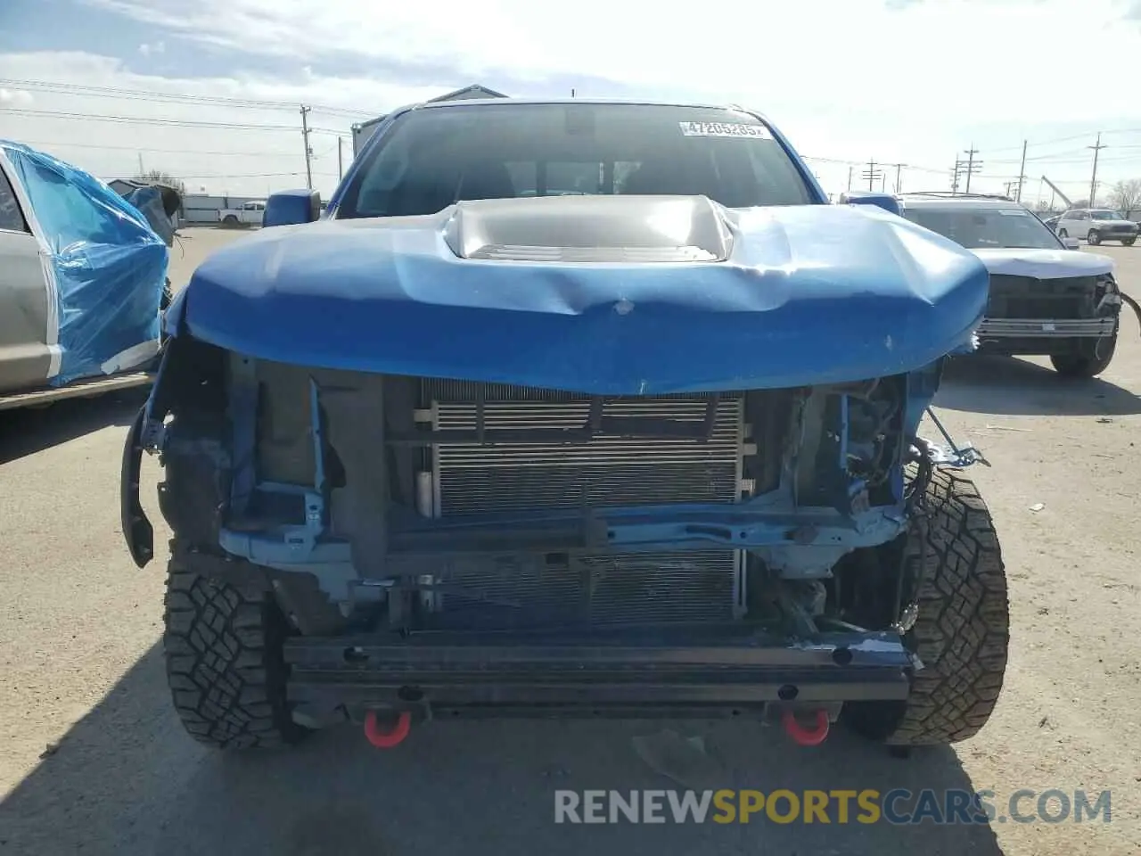 5 fotografías del automóvil dañado 1GCGTEEN0N1309640 CHEVROLET COLORADO 2022
