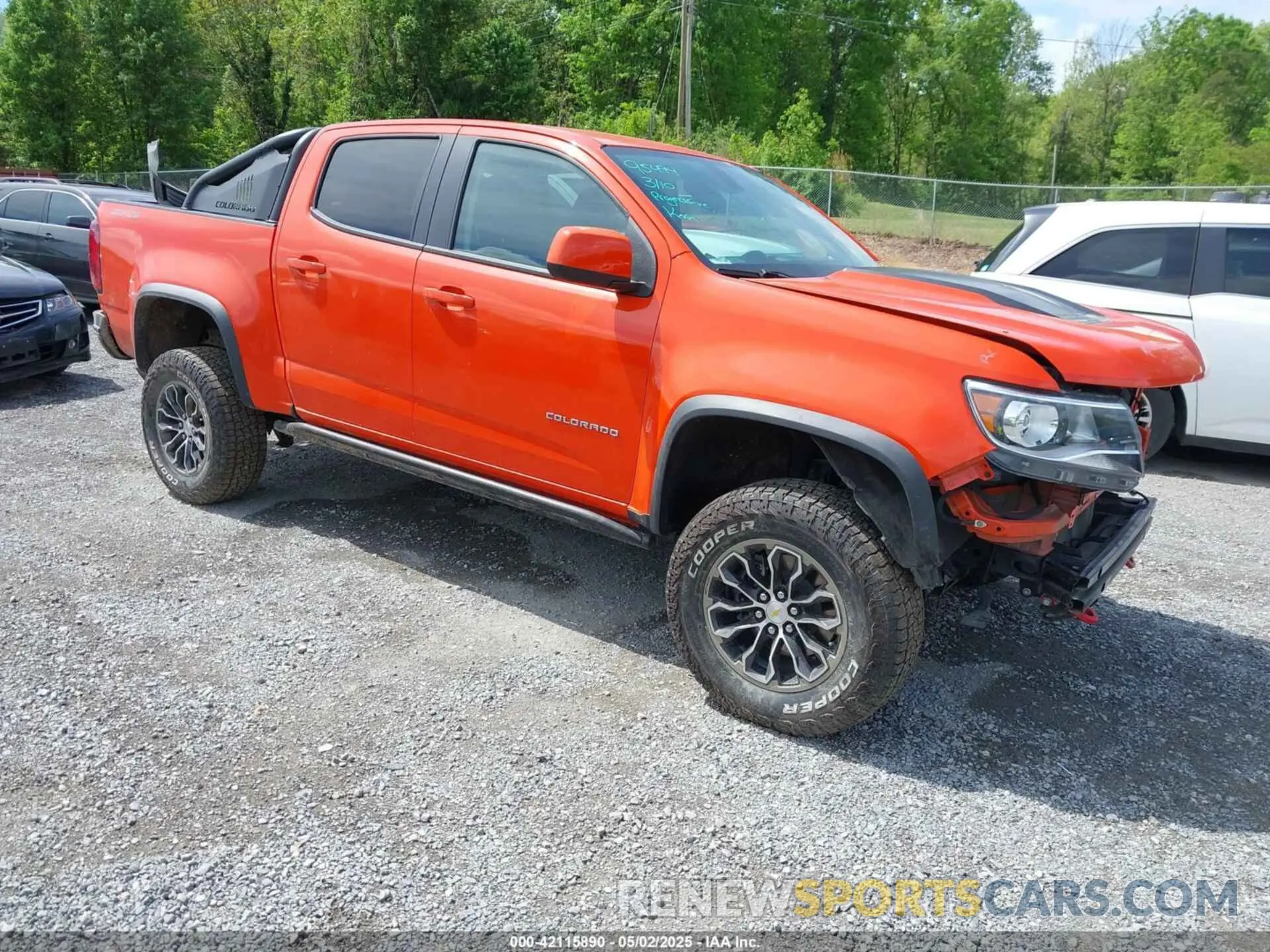 1 fotografías del automóvil dañado 1GCGTEEN1N1110502 CHEVROLET COLORADO 2022