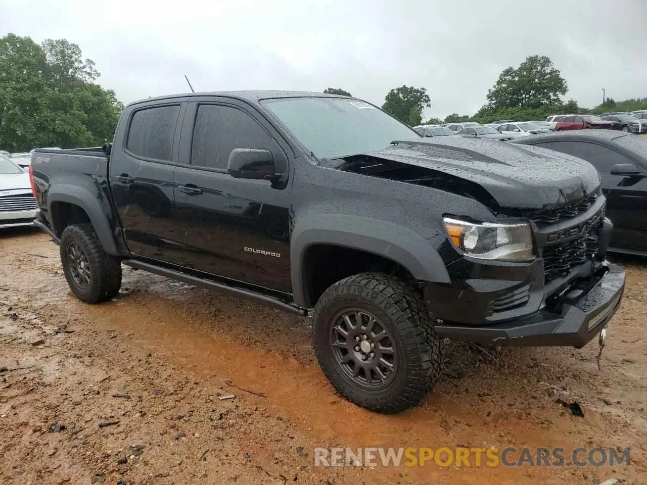 4 fotografías del automóvil dañado 1GCGTEEN1N1149848 CHEVROLET COLORADO 2022