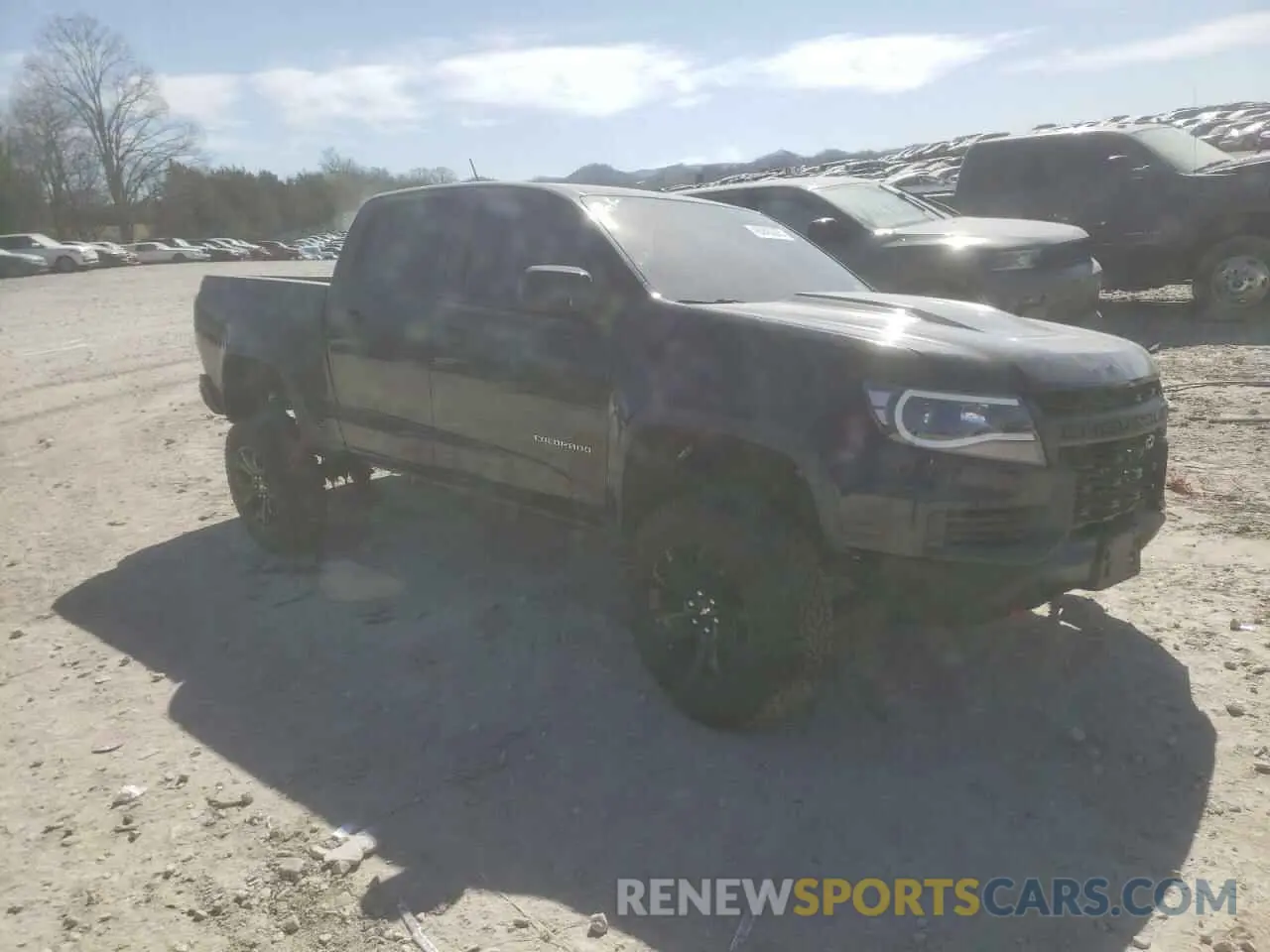 4 fotografías del automóvil dañado 1GCGTEEN5N1255008 CHEVROLET COLORADO 2022