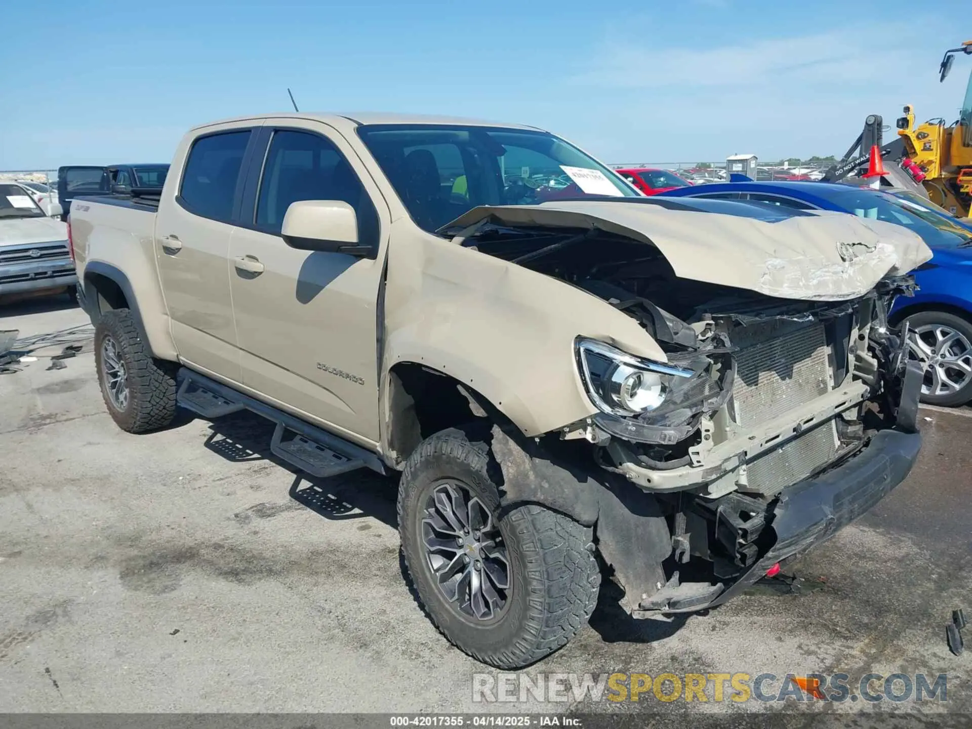 1 fotografías del automóvil dañado 1GCGTEEN5N1327731 CHEVROLET COLORADO 2022