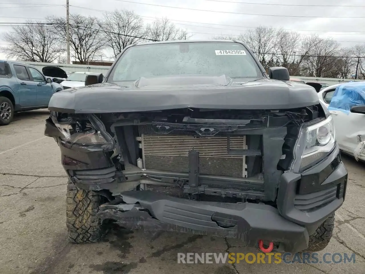 5 fotografías del automóvil dañado 1GCGTEEN7N1116854 CHEVROLET COLORADO 2022