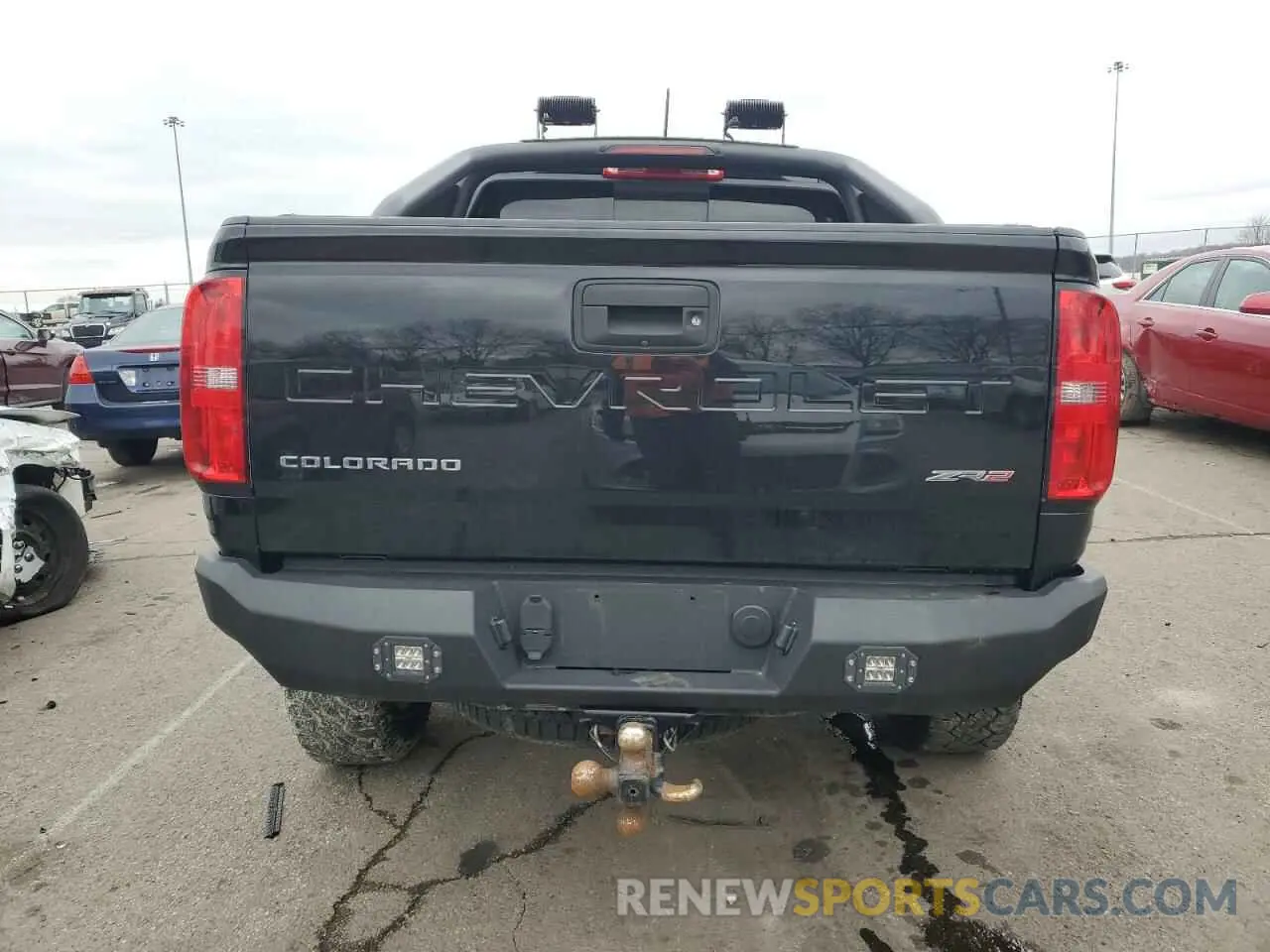 6 fotografías del automóvil dañado 1GCGTEEN7N1116854 CHEVROLET COLORADO 2022