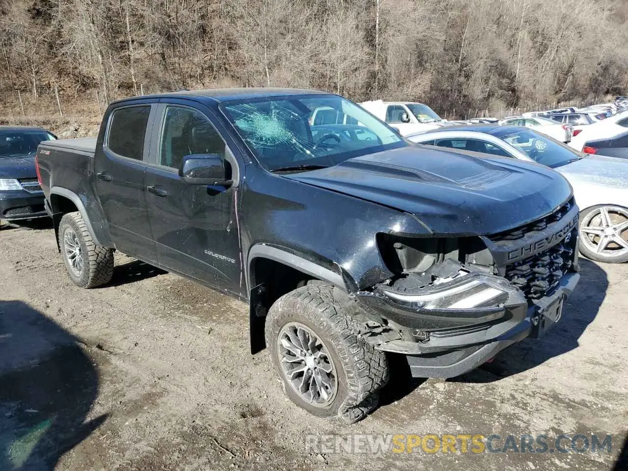 4 fotografías del automóvil dañado 1GCGTEEN9N1289274 CHEVROLET COLORADO 2022