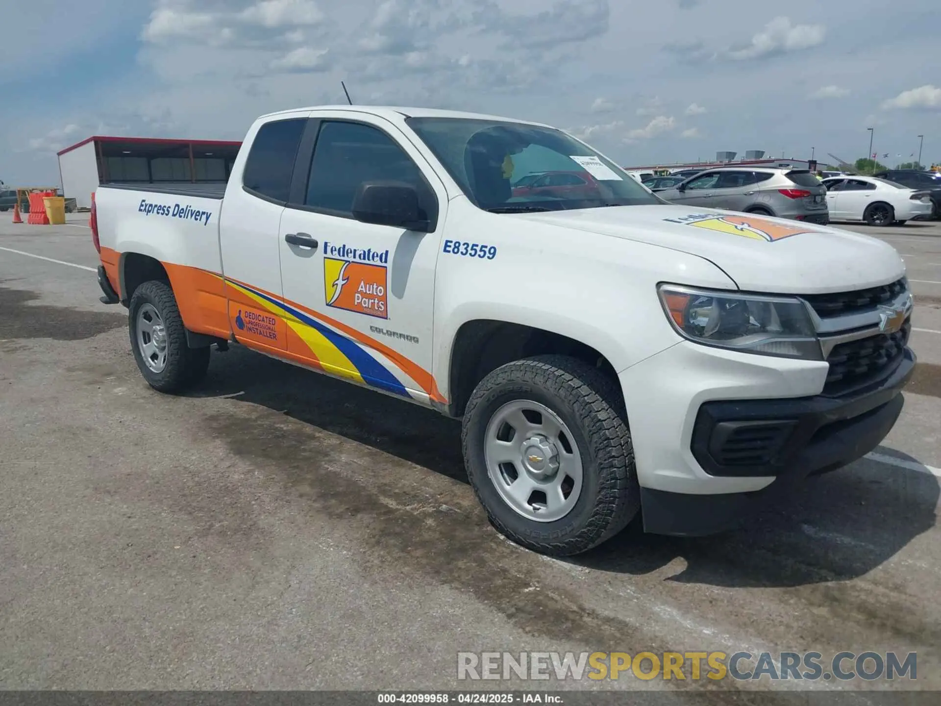 1 fotografías del automóvil dañado 1GCHSBEA0N1125804 CHEVROLET COLORADO 2022