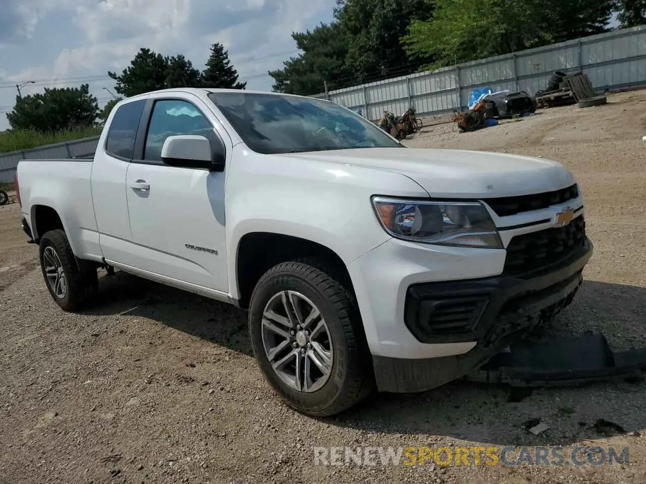 4 fotografías del automóvil dañado 1GCHSBEN3N1124777 CHEVROLET COLORADO 2022