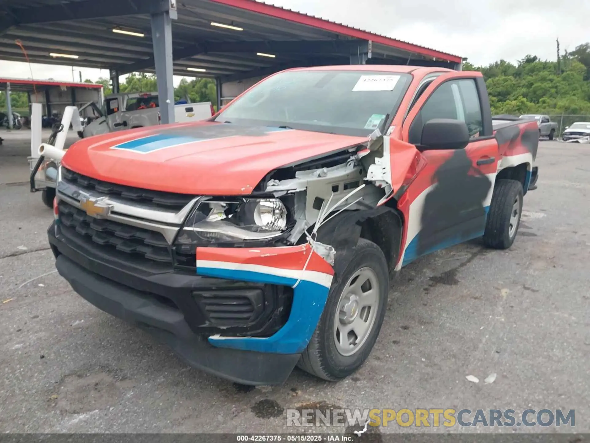 6 fotografías del automóvil dañado 1GCHSBEN9N1241134 CHEVROLET COLORADO 2022