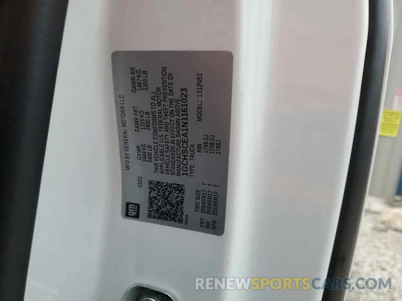 13 fotografías del automóvil dañado 1GCHSCEA1N1161023 CHEVROLET COLORADO 2022