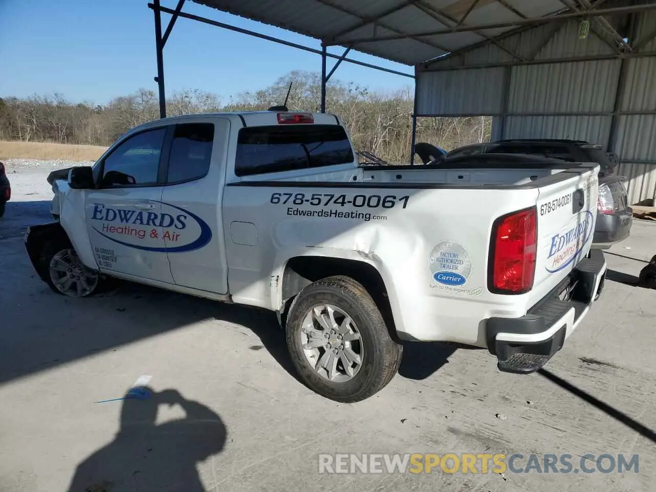 2 fotografías del automóvil dañado 1GCHSCEA2N1130623 CHEVROLET COLORADO 2022