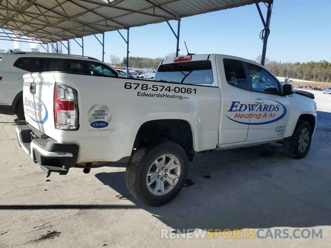 3 fotografías del automóvil dañado 1GCHSCEA2N1130623 CHEVROLET COLORADO 2022
