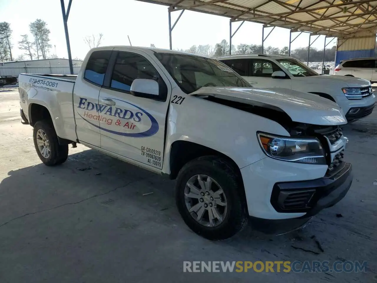 4 fotografías del automóvil dañado 1GCHSCEA2N1130623 CHEVROLET COLORADO 2022