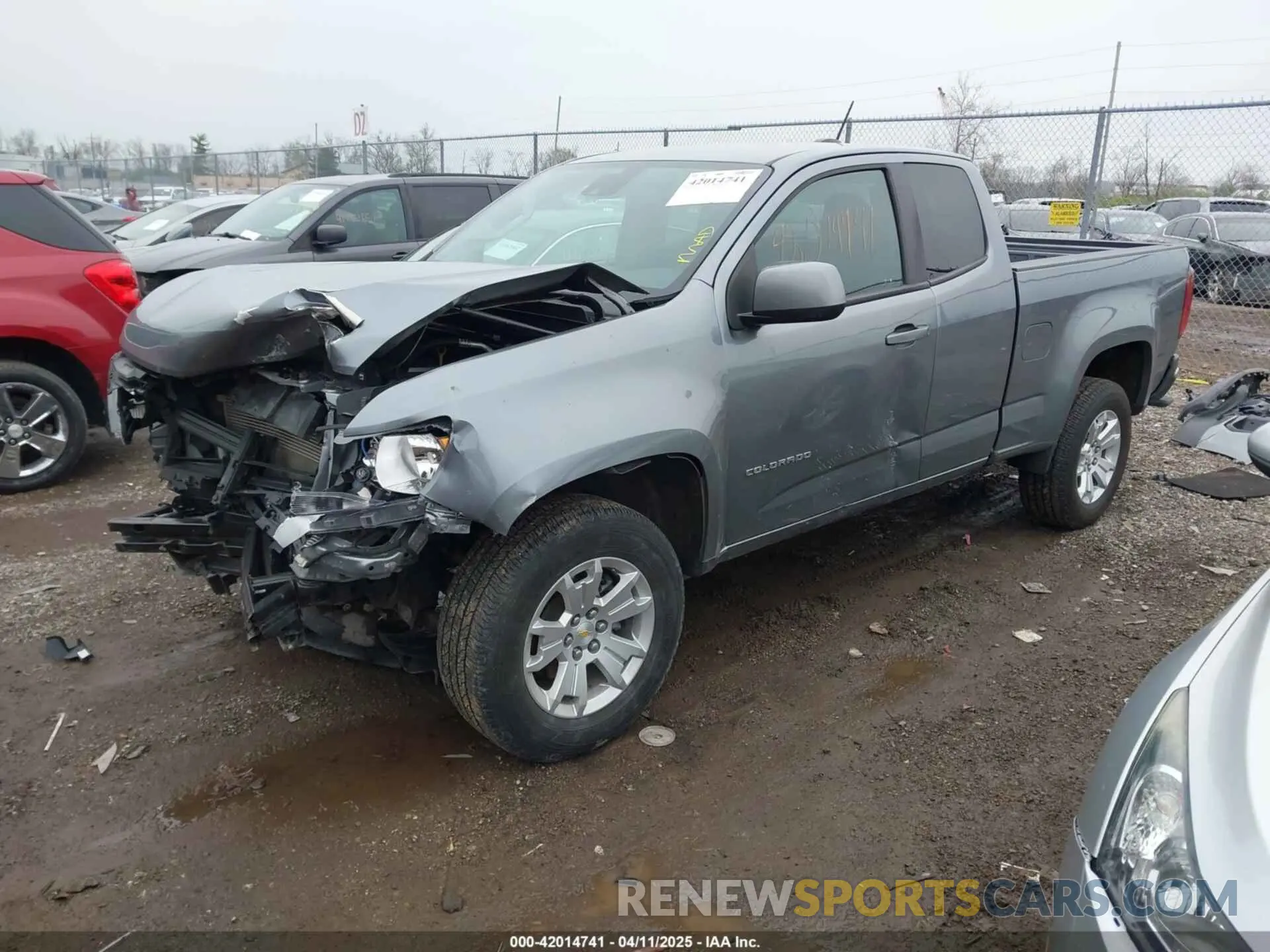 2 fotografías del automóvil dañado 1GCHSCEA3N1158107 CHEVROLET COLORADO 2022