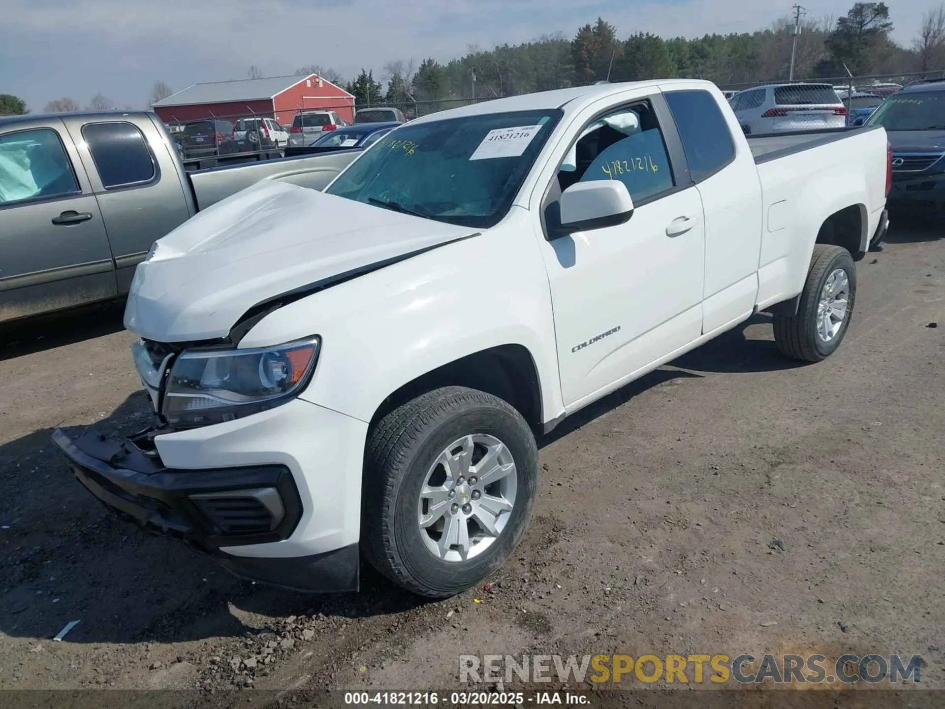2 fotografías del automóvil dañado 1GCHSCEA6N1204948 CHEVROLET COLORADO 2022