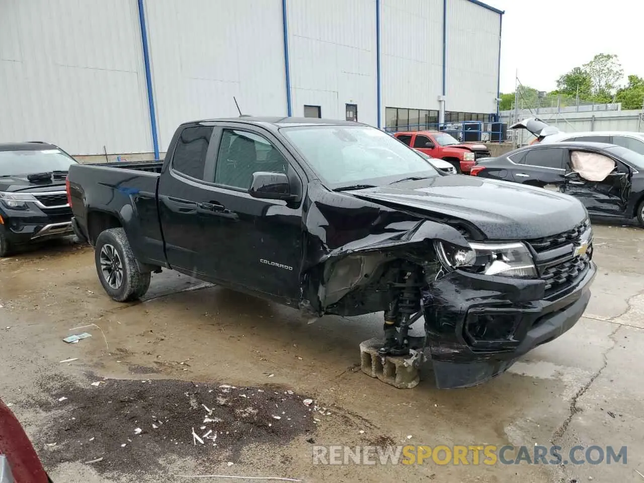 4 fotografías del automóvil dañado 1GCHSCEA8N1167837 CHEVROLET COLORADO 2022