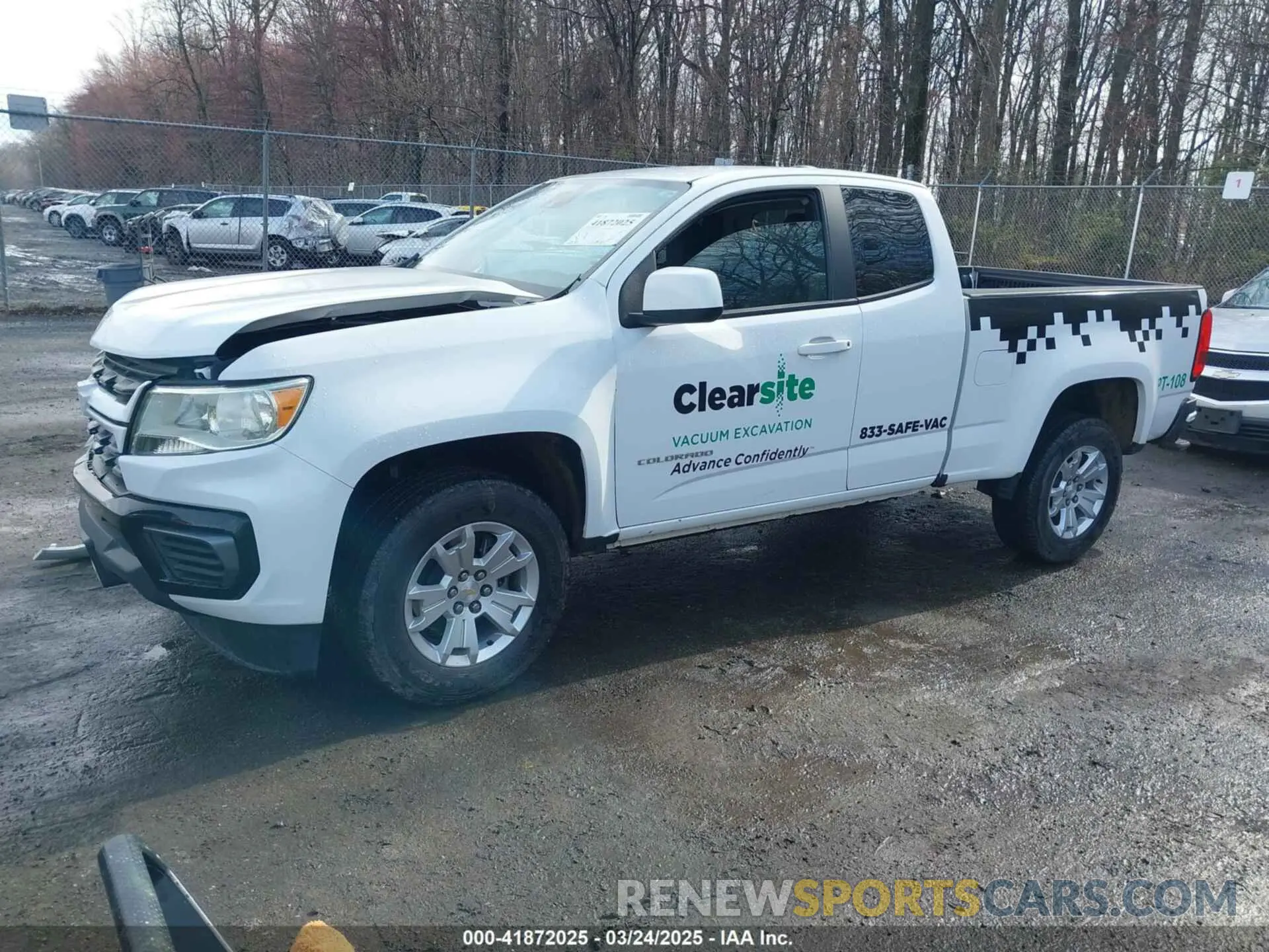 2 fotografías del automóvil dañado 1GCHSCEN6N1128845 CHEVROLET COLORADO 2022
