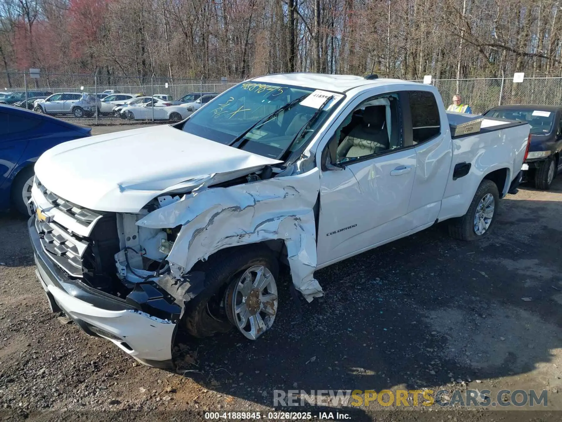 2 fotografías del automóvil dañado 1GCHSCEN7N1241655 CHEVROLET COLORADO 2022