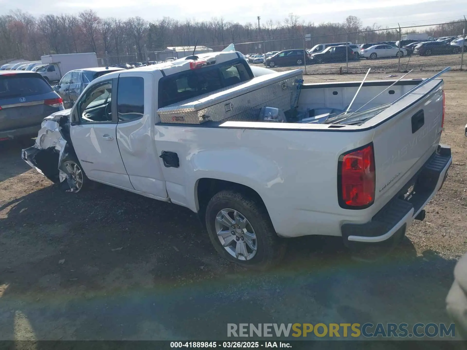 3 fotografías del automóvil dañado 1GCHSCEN7N1241655 CHEVROLET COLORADO 2022