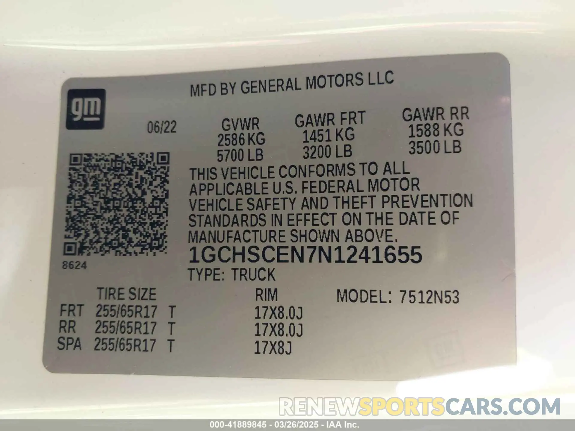 9 fotografías del automóvil dañado 1GCHSCEN7N1241655 CHEVROLET COLORADO 2022