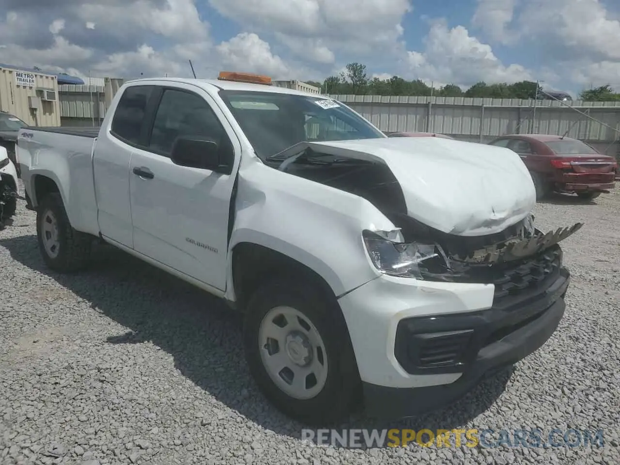 4 fotografías del automóvil dañado 1GCHTBEA3N1123591 CHEVROLET COLORADO 2022