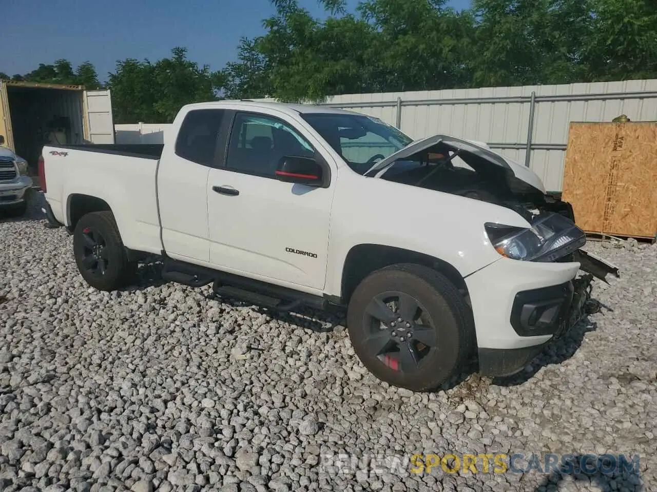 4 fotografías del automóvil dañado 1GCHTCEN0N1129406 CHEVROLET COLORADO 2022