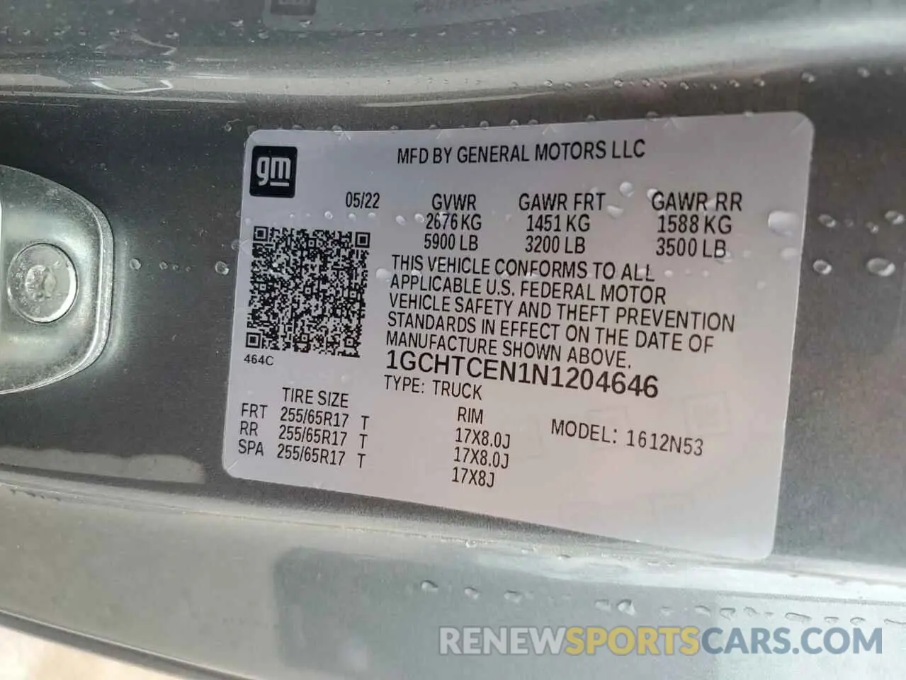 14 fotografías del automóvil dañado 1GCHTCEN1N1204646 CHEVROLET COLORADO 2022