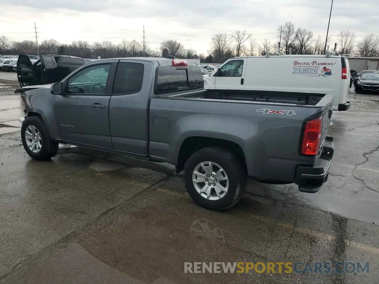 2 fotografías del automóvil dañado 1GCHTCEN1N1204646 CHEVROLET COLORADO 2022