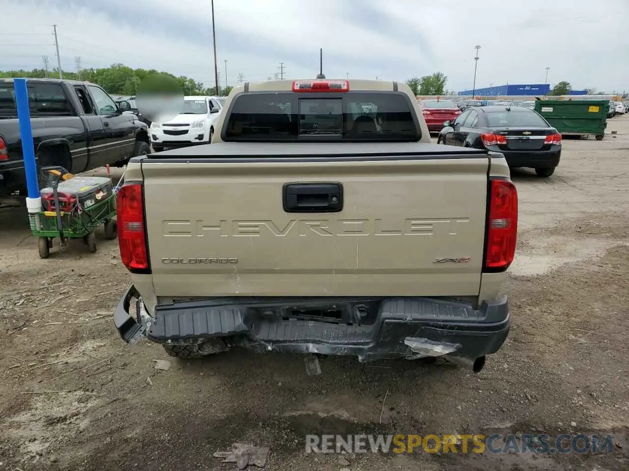 6 fotografías del automóvil dañado 1GCPTEE15N1195390 CHEVROLET COLORADO 2022