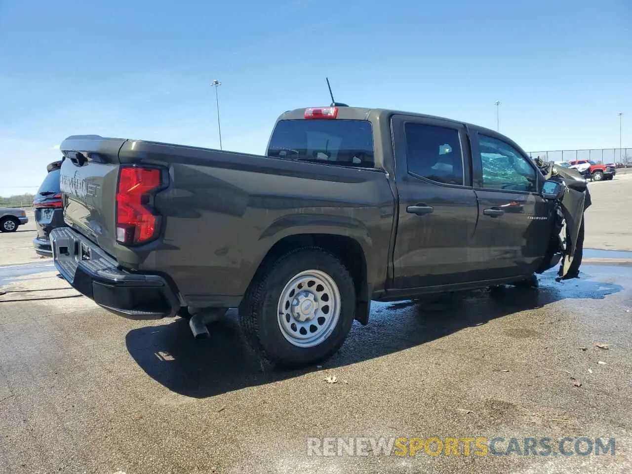 3 fotografías del automóvil dañado 1GCGSBEC8P1172899 CHEVROLET COLORADO 2023