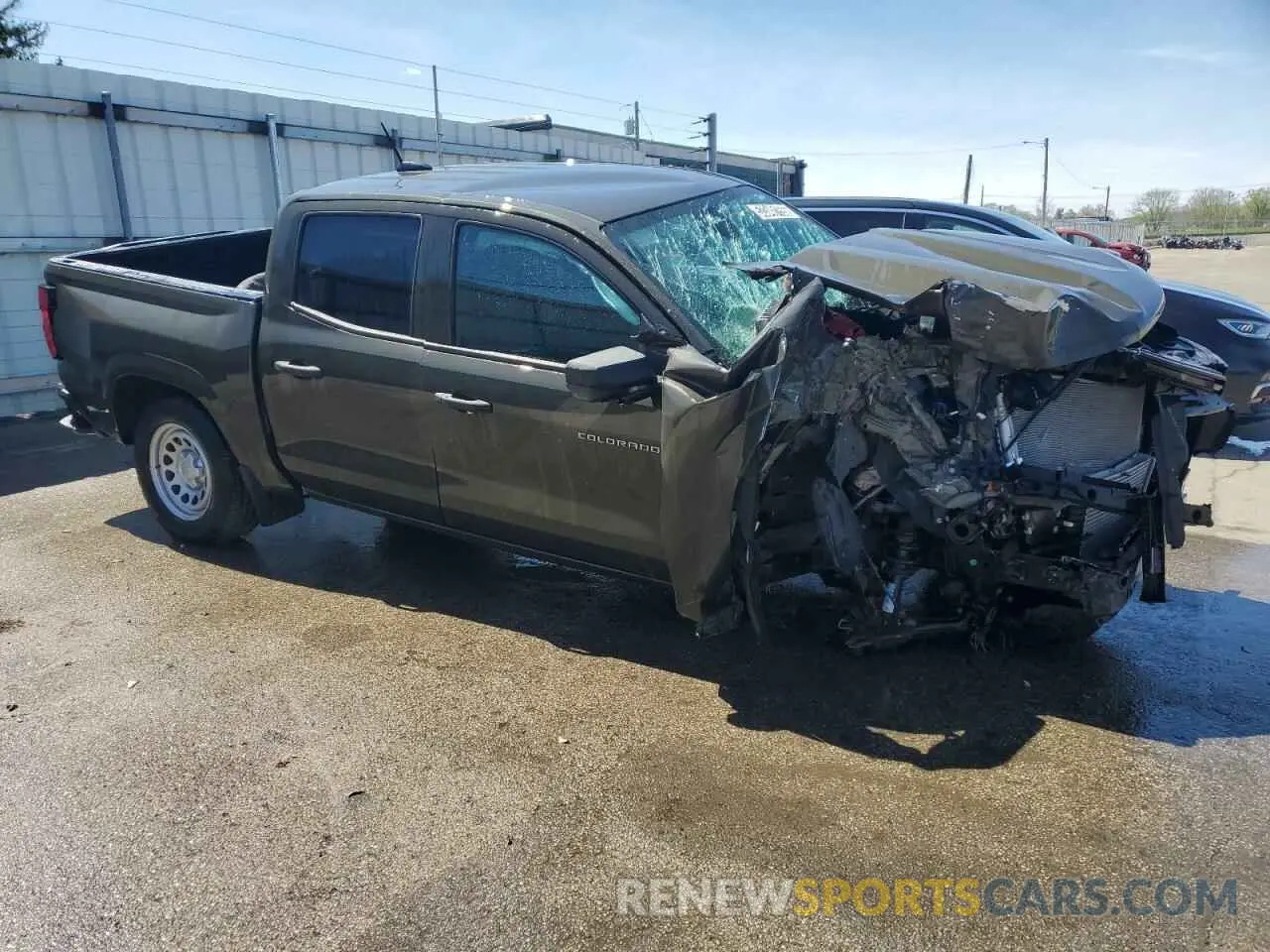4 fotografías del automóvil dañado 1GCGSBEC8P1172899 CHEVROLET COLORADO 2023