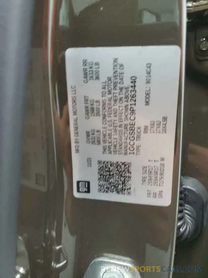 13 fotografías del automóvil dañado 1GCGSBEC9P1263440 CHEVROLET COLORADO 2023