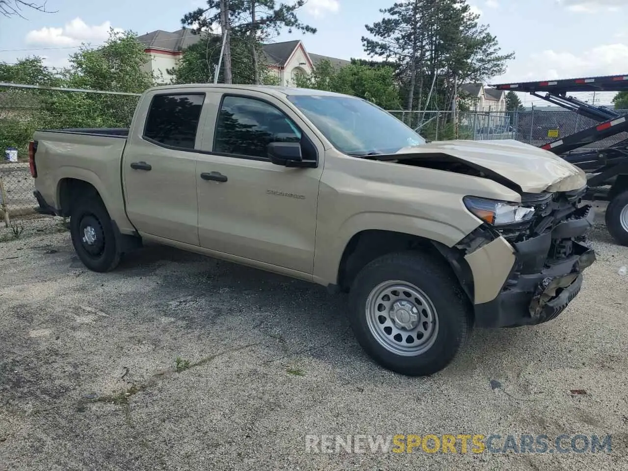 4 fotografías del automóvil dañado 1GCGSBECXP1170474 CHEVROLET COLORADO 2023