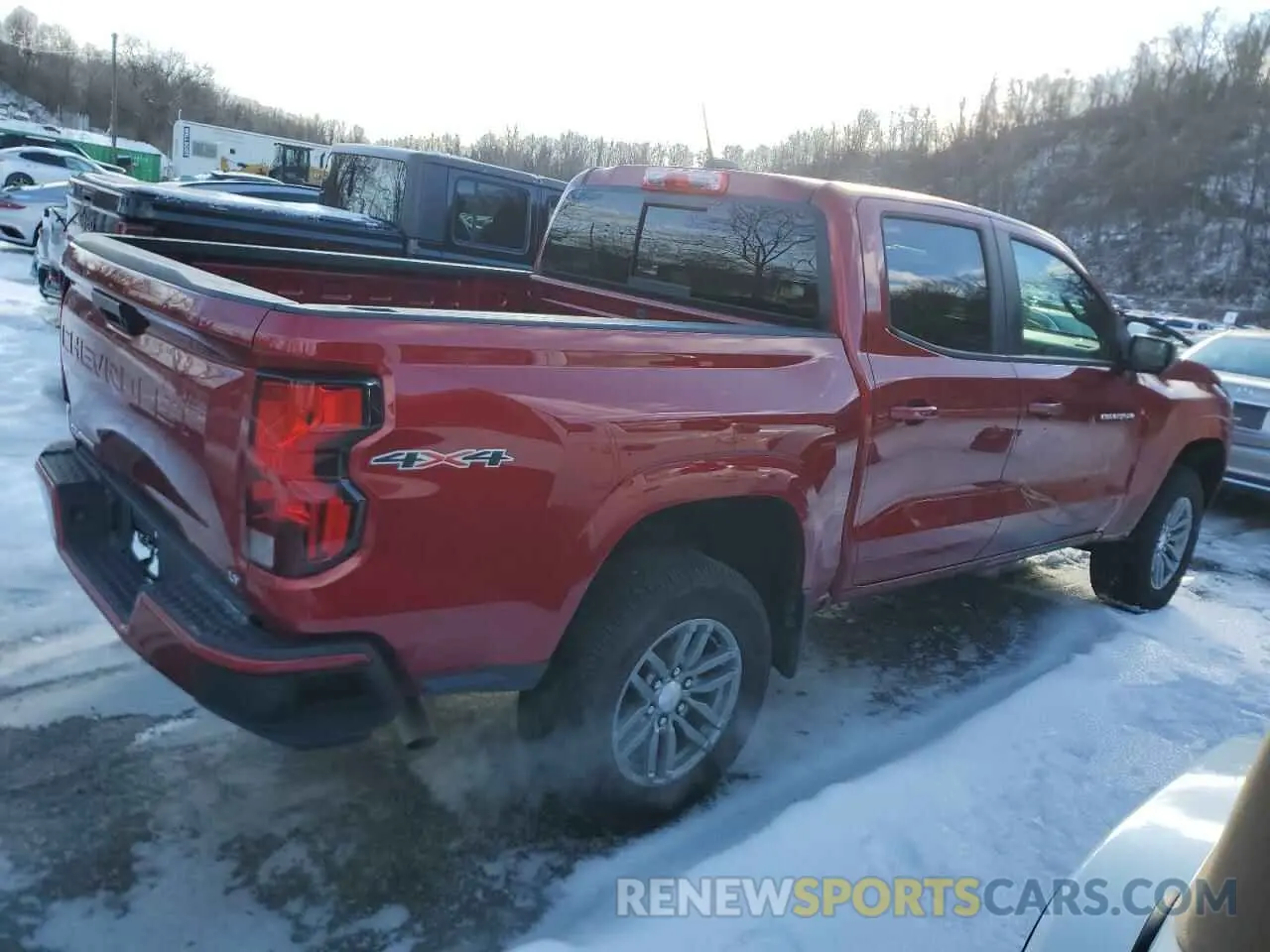 3 fotografías del automóvil dañado 1GCGTCEC8P1236801 CHEVROLET COLORADO 2023