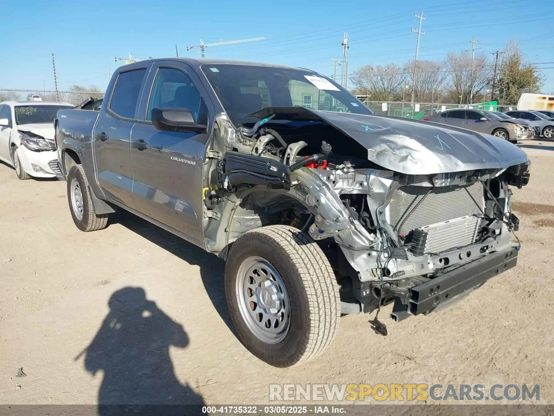 1 fotografías del automóvil dañado 1GCPSBEK4P1268746 CHEVROLET COLORADO 2023