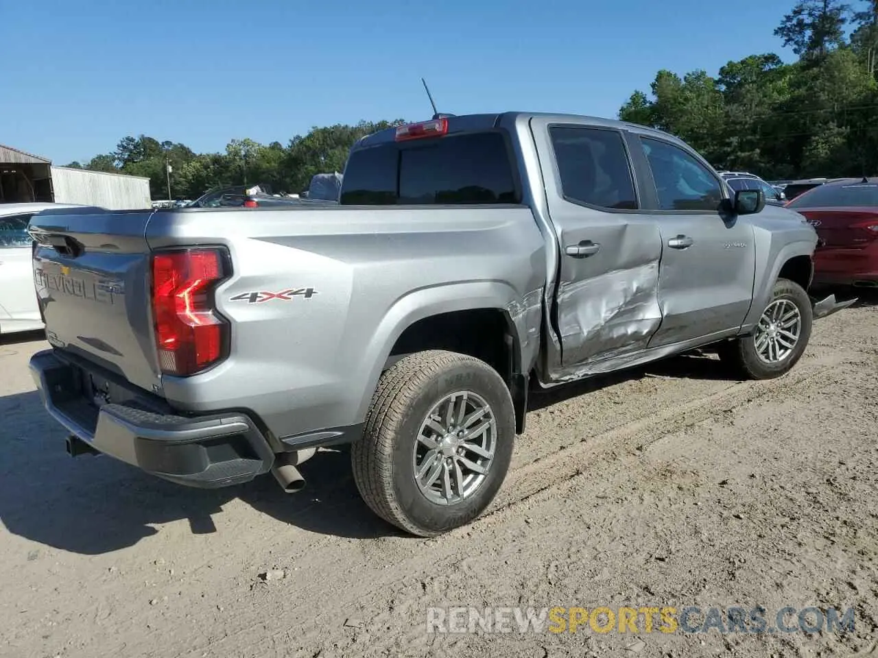 3 fotografías del automóvil dañado 1GCPTCEK2P1204630 CHEVROLET COLORADO 2023