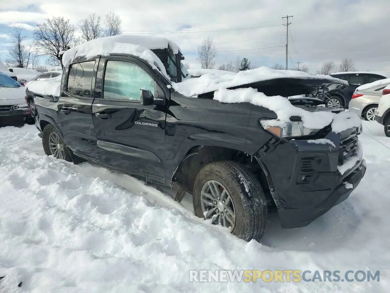 4 fotografías del automóvil dañado 1GCPTCEK5P1250145 CHEVROLET COLORADO 2023