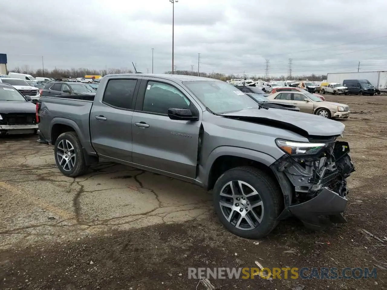4 fotografías del automóvil dañado 1GCPTDEK5P1262947 CHEVROLET COLORADO 2023