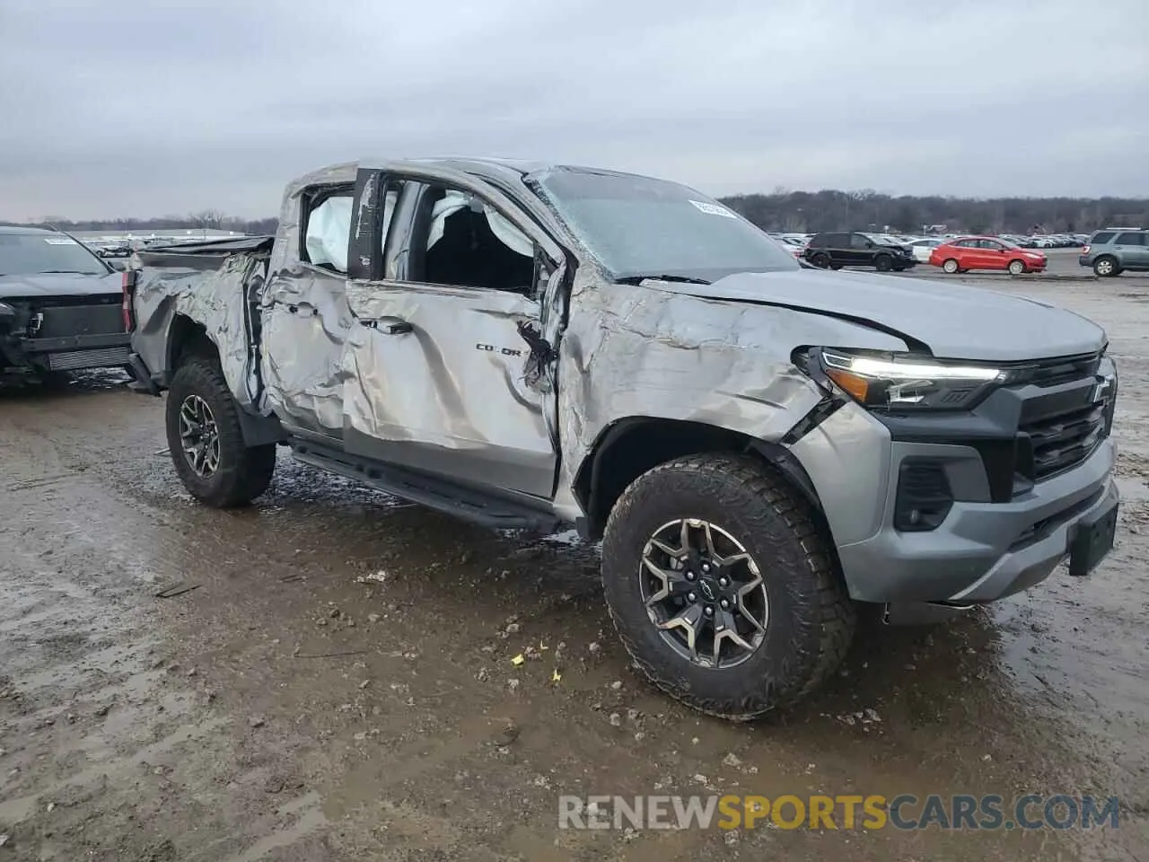 4 fotografías del automóvil dañado 1GCPTDEK9P1170384 CHEVROLET COLORADO 2023