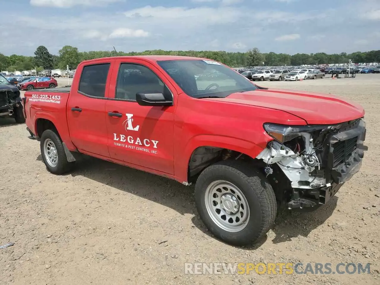 4 fotografías del automóvil dañado 1GCPSBEK8R1109537 CHEVROLET COLORADO 2024