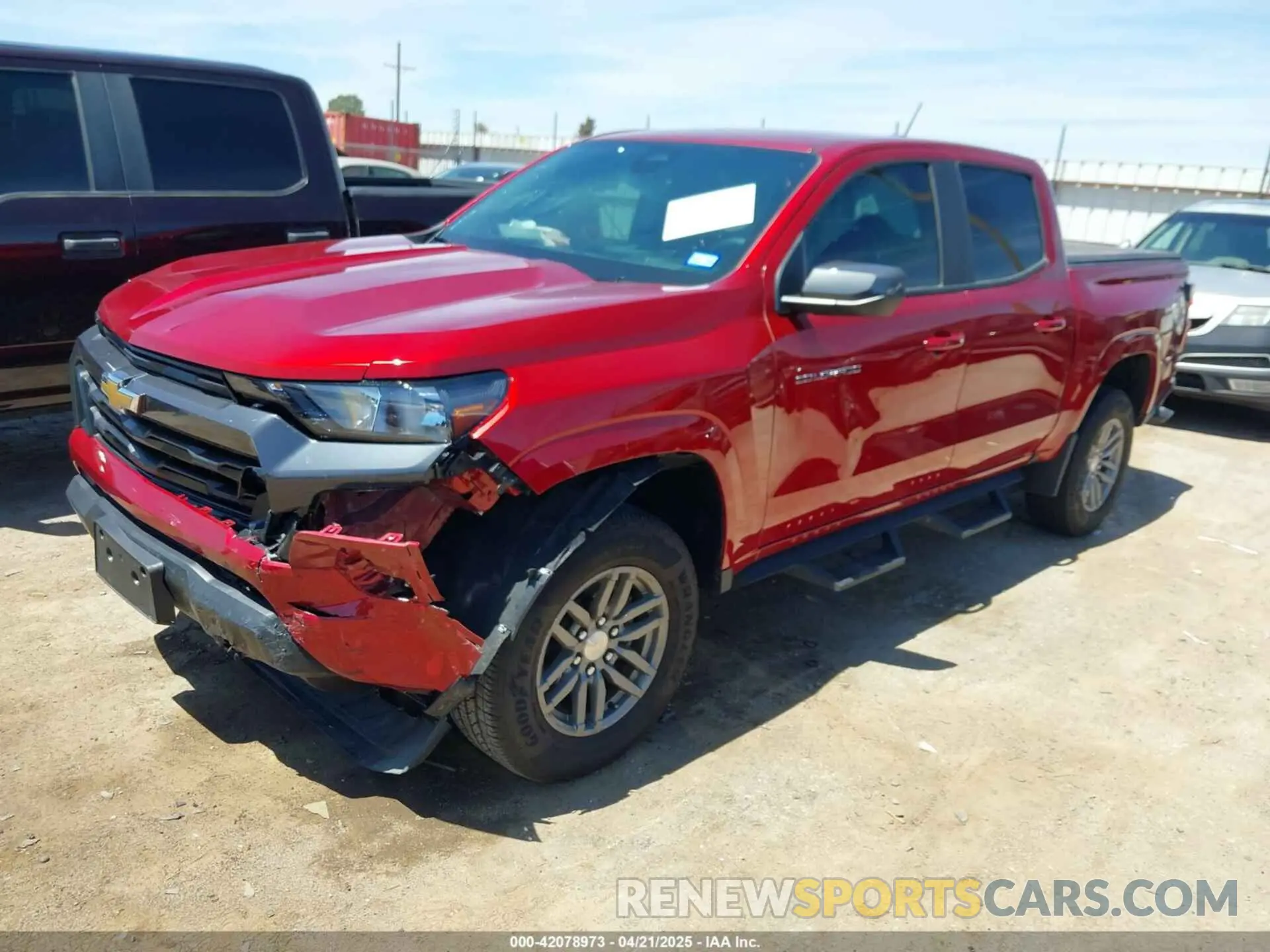 2 fotografías del automóvil dañado 1GCPSCEK1R1130753 CHEVROLET COLORADO 2024