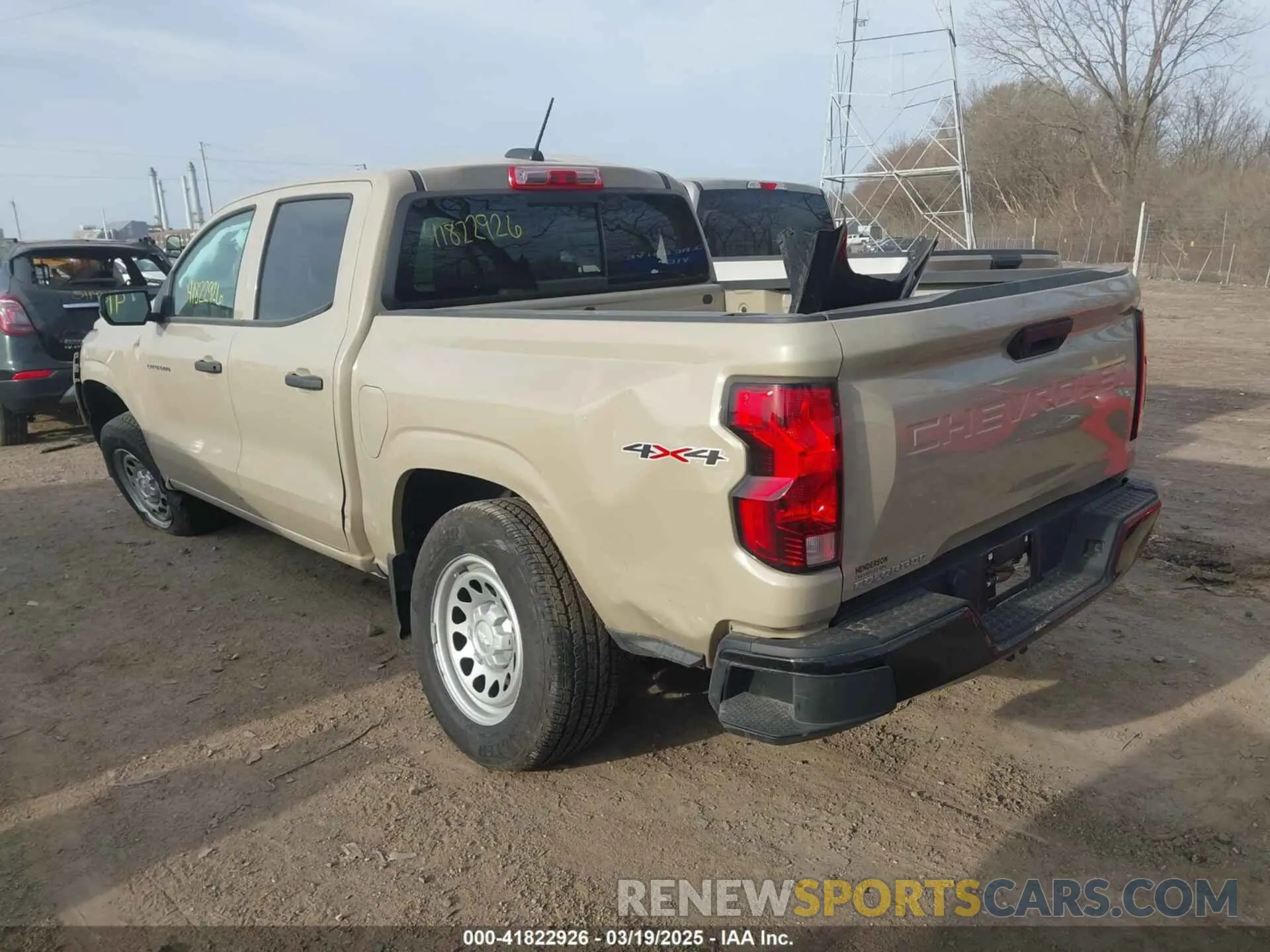 3 fotografías del automóvil dañado 1GCPTBEK8R1152174 CHEVROLET COLORADO 2024