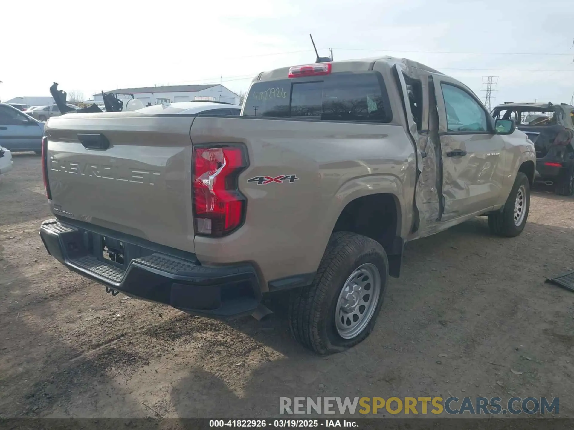 4 fotografías del automóvil dañado 1GCPTBEK8R1152174 CHEVROLET COLORADO 2024