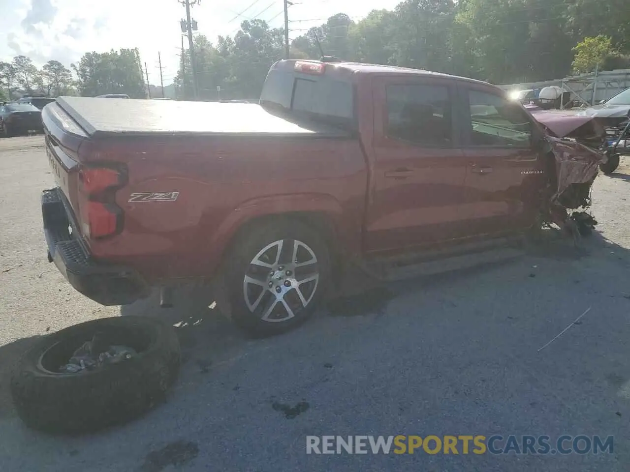 3 fotografías del automóvil dañado 1GCPTDEK0R1123201 CHEVROLET COLORADO 2024