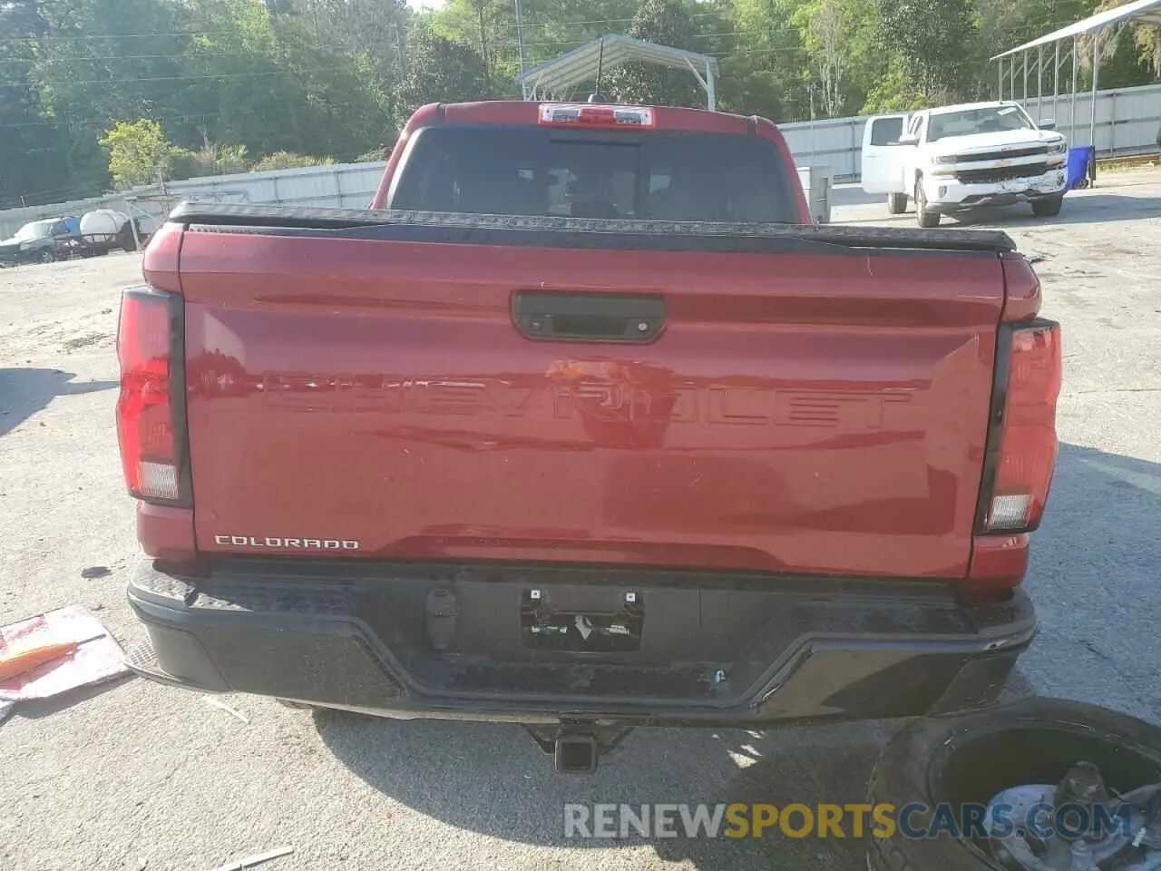 6 fotografías del automóvil dañado 1GCPTDEK0R1123201 CHEVROLET COLORADO 2024