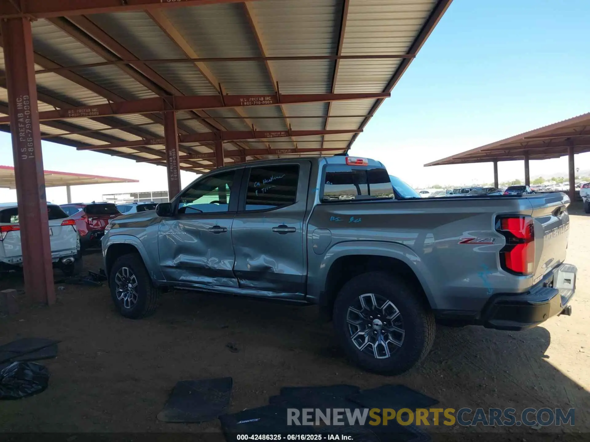 18 fotografías del automóvil dañado 1GCPTDEK2R1321052 CHEVROLET COLORADO 2024