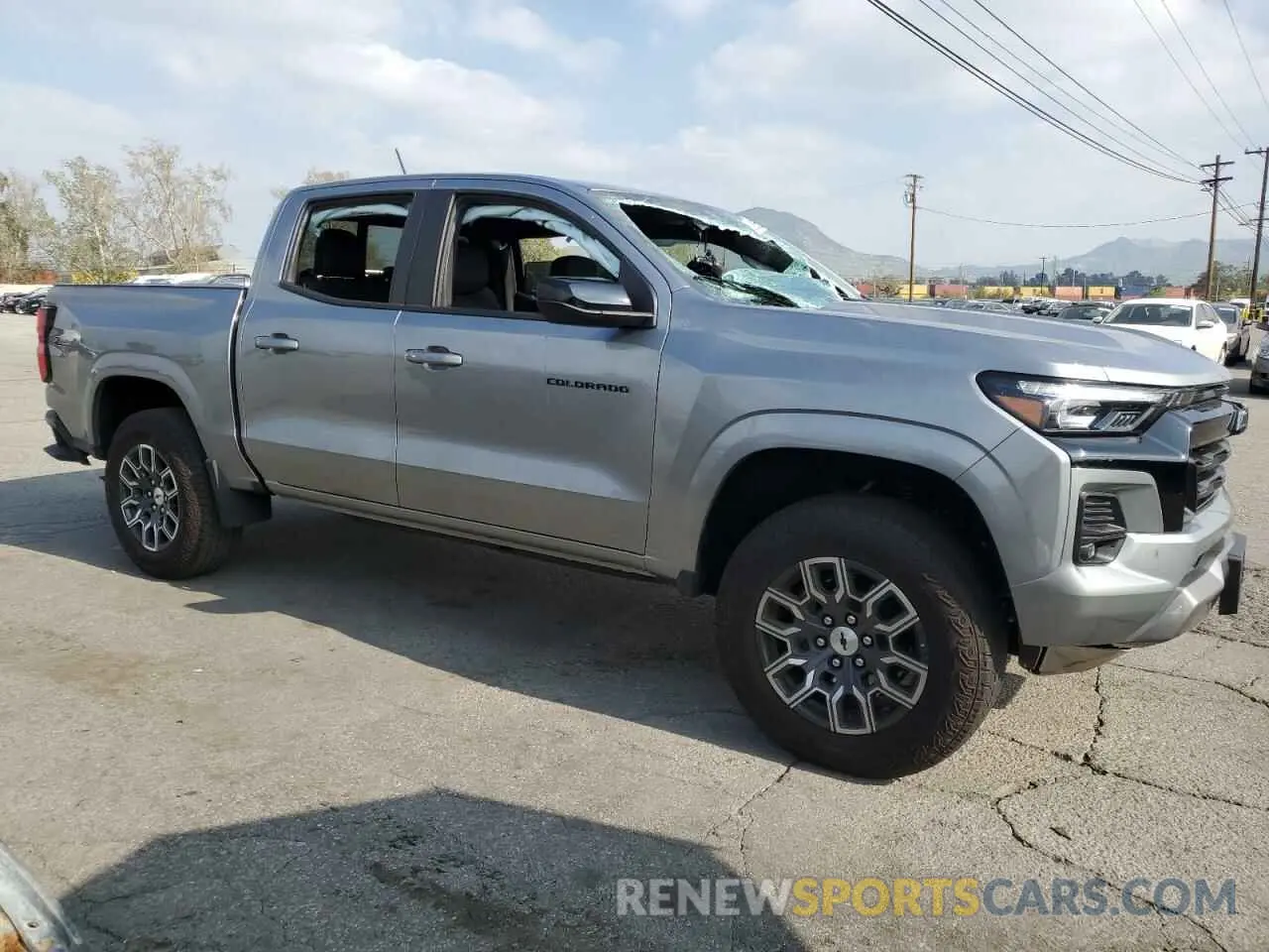 4 fotografías del automóvil dañado 1GCPTDEK4R1191193 CHEVROLET COLORADO 2024