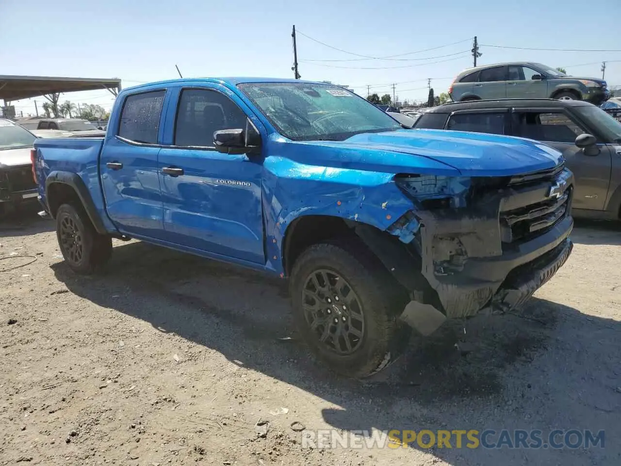 4 fotografías del automóvil dañado 1GCPTEEK0R1228312 CHEVROLET COLORADO T 2024