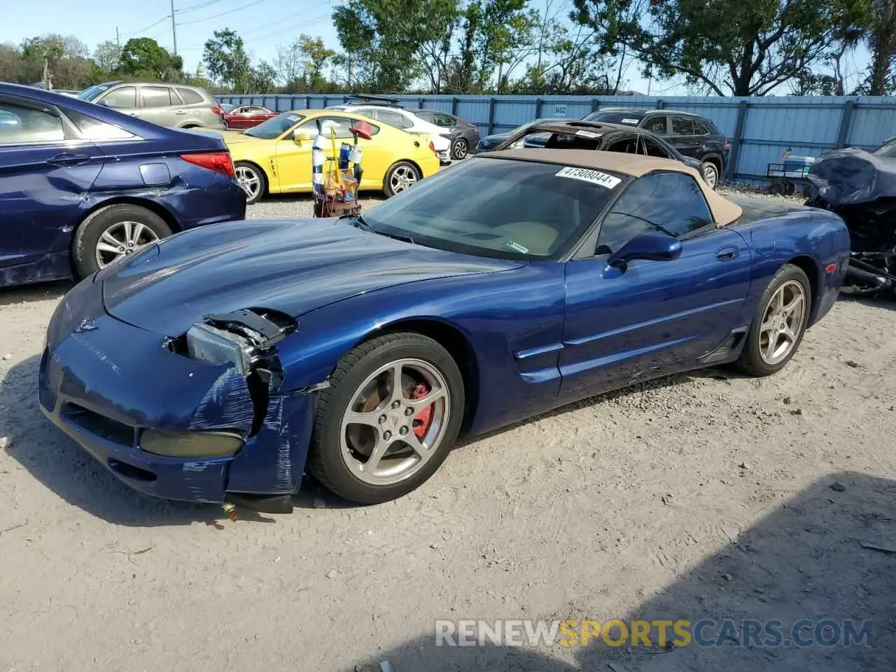 1 fotografías del automóvil dañado 1G1YY32G045103153 CHEVROLET CORVETTE 2004