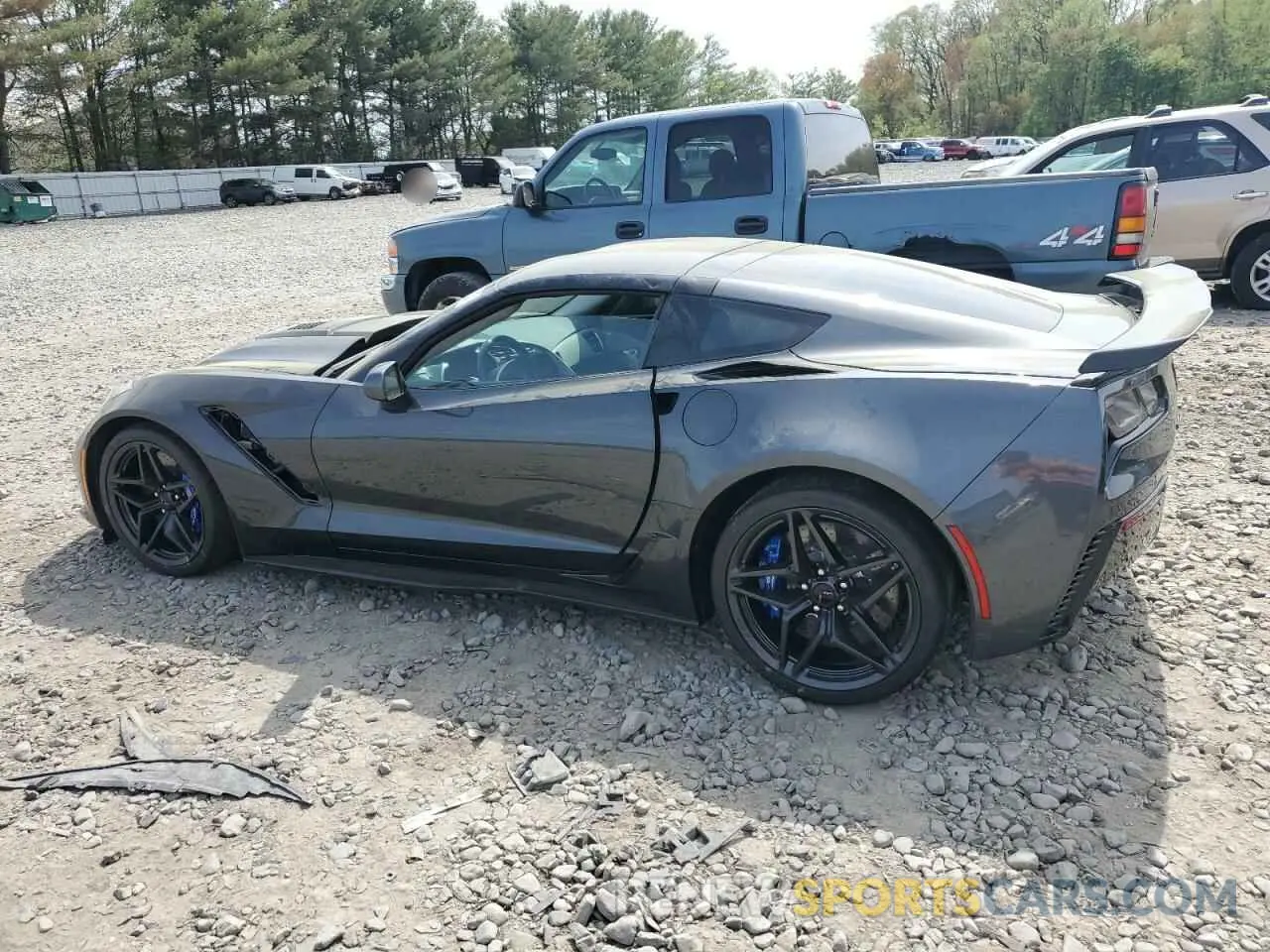 2 fotografías del automóvil dañado 1G1Y42D95K5800576 CHEVROLET CORVETTE 2019