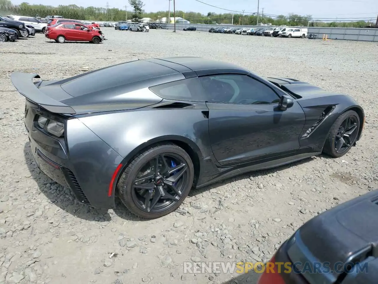 3 fotografías del automóvil dañado 1G1Y42D95K5800576 CHEVROLET CORVETTE 2019